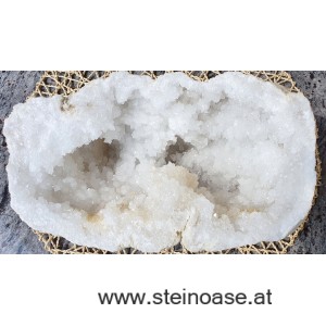 Schneequarz Kristall-Druse